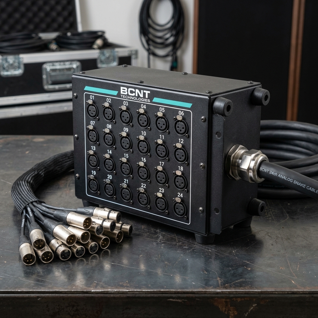 BCNT 24-Channel Audio Snake Stage Box / Reel