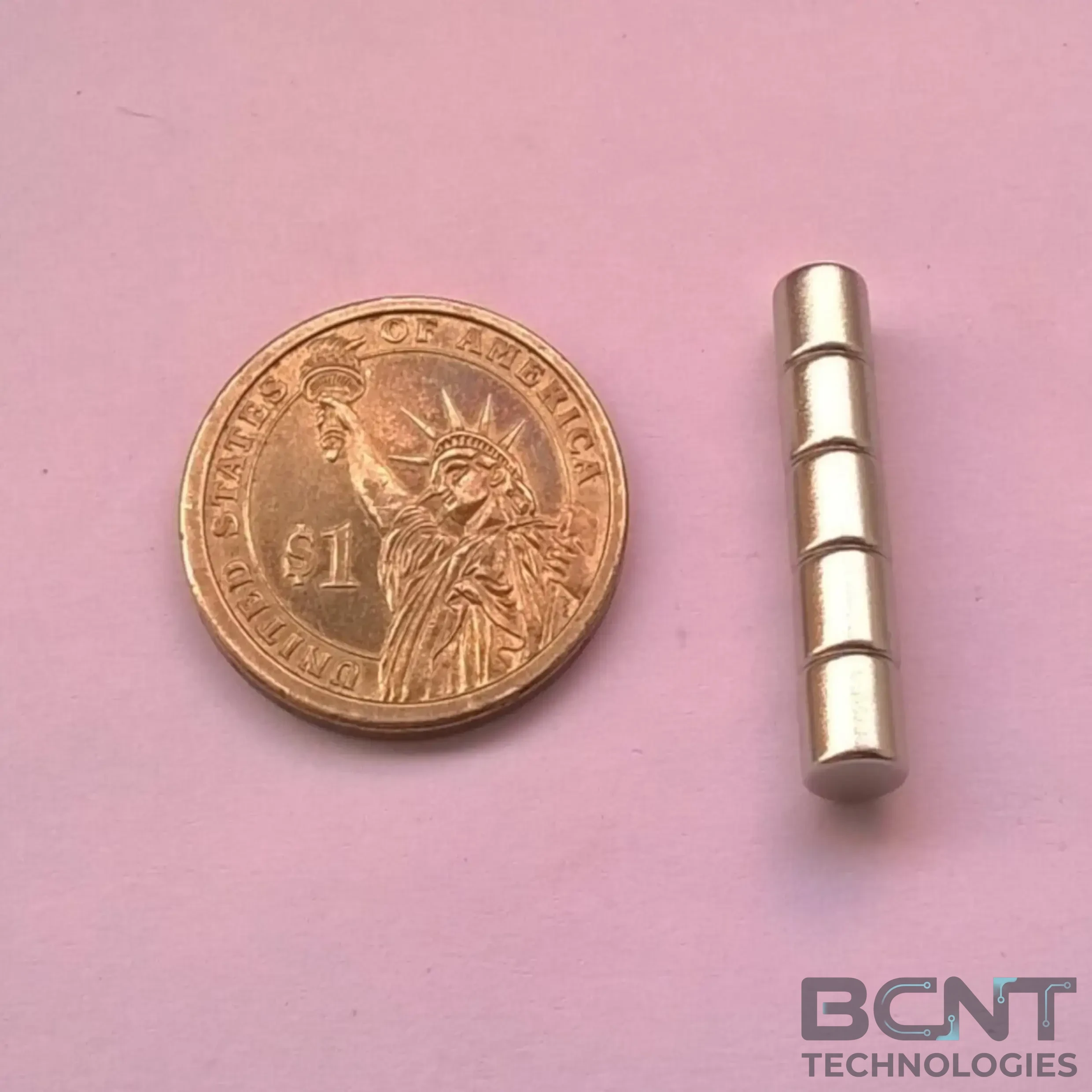 Neodymium Cylinder Magnet - Ø6 x 6mm (SKU: BCNT-MAG-PM-137) | BCNT TECHNOLOGIES
