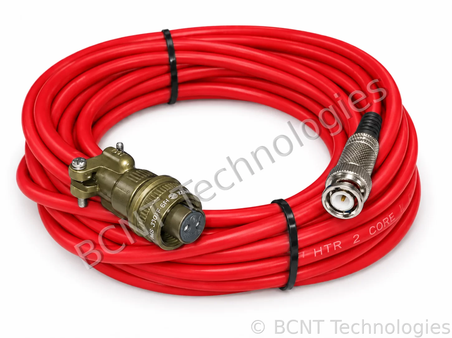 Vibration Sensor cable - MIL to BNC (SKU: BCNT-JS-LK-05) - BCNT Technologies