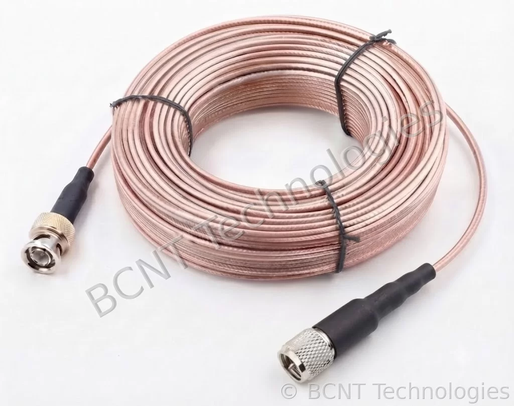 RG178 Coaxial Cable with one end 10-32 microdot and other end BNC